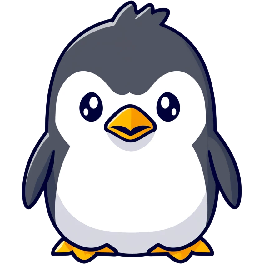 An angry penguin emoji