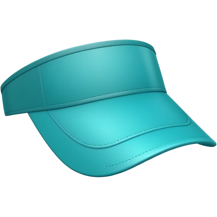 Sun Visor,teal emoji