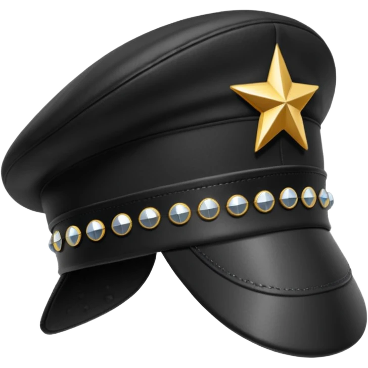 Y2K studded cadet hat emoji