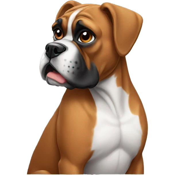 Boxer dog emoji