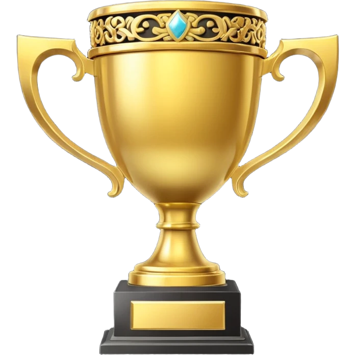 I want to generate a 3d image of a trophy emoji