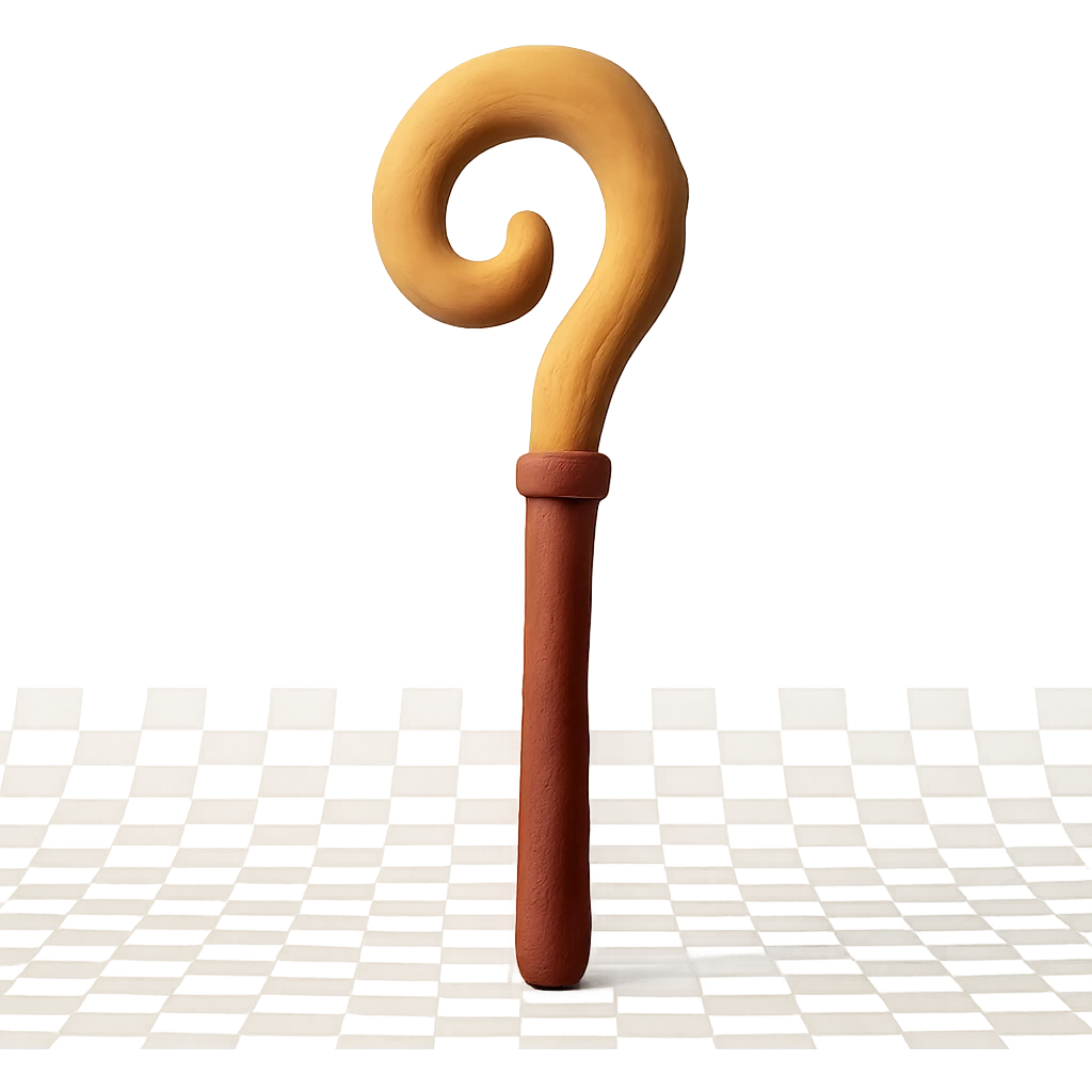 claymation style cajado emoji