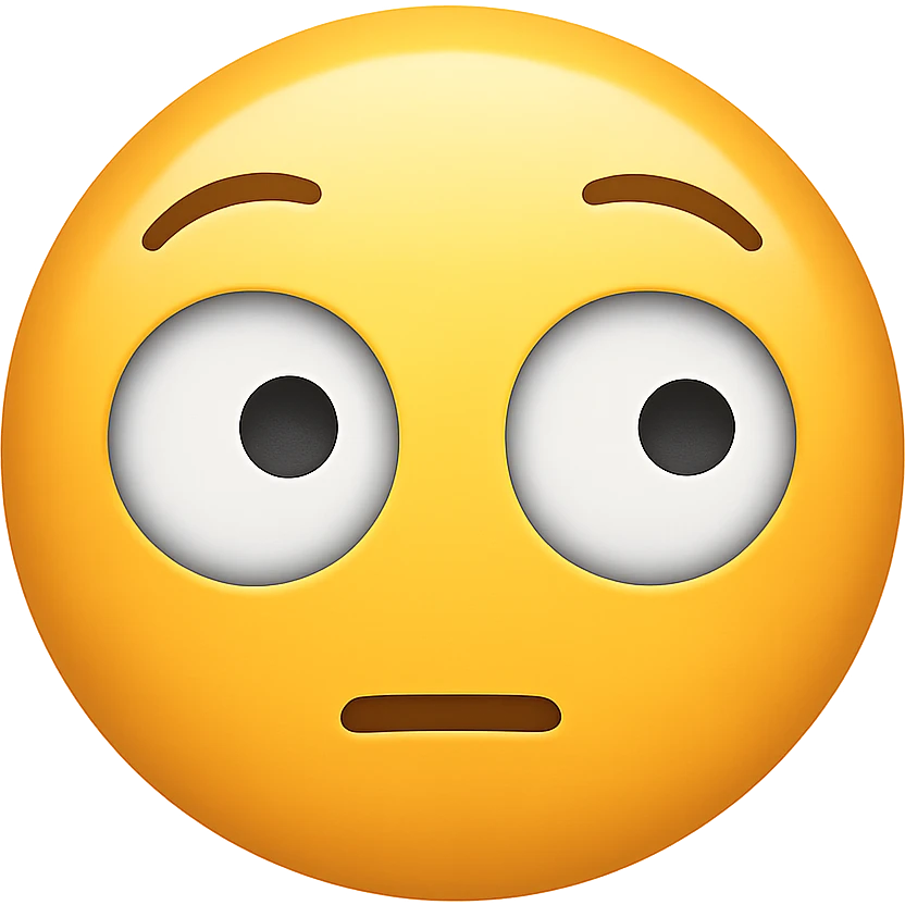 face with rolling eyes emoji, digital illustration emoji