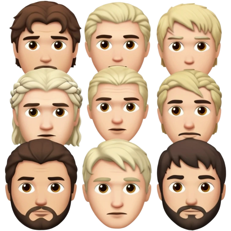 Man with many faces, Game of Thrones emoji