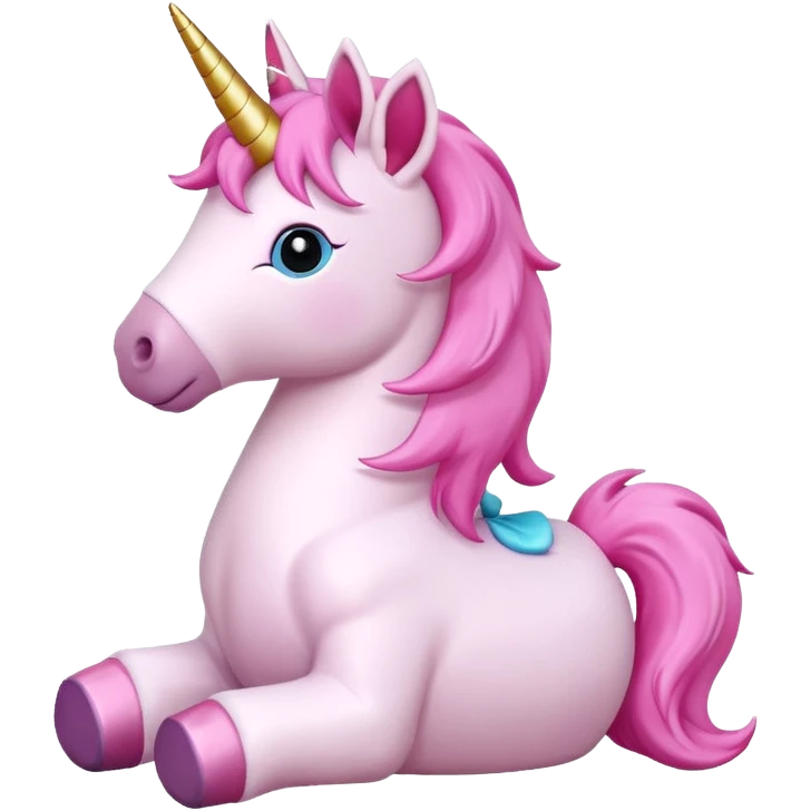 pink unicorn toy emoji