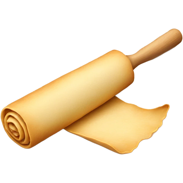 rolled out dough with rolling pin emoji