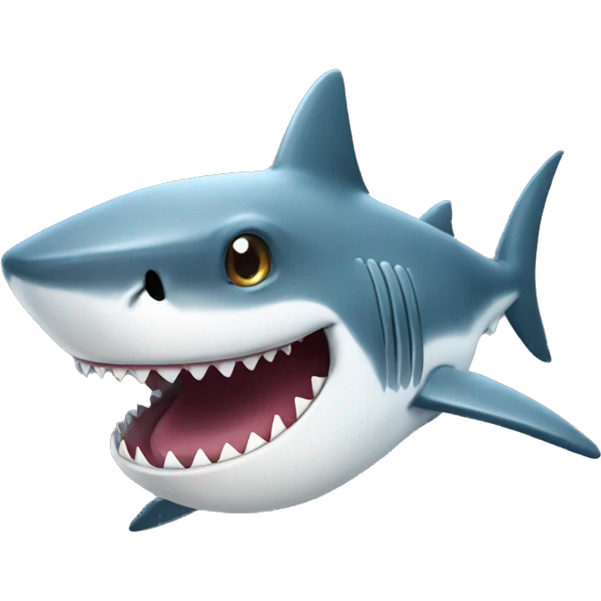 Shark with a monocle emoji