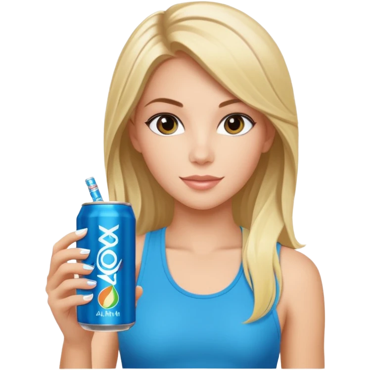 alani energy drink with image of brooke emoji