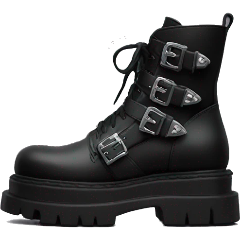 platform boots gothic with spikes emoji