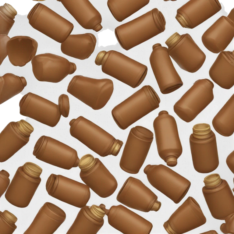 Little brown poppers bottle emoji