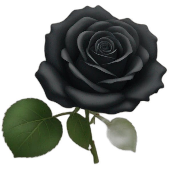 Black rose emoji