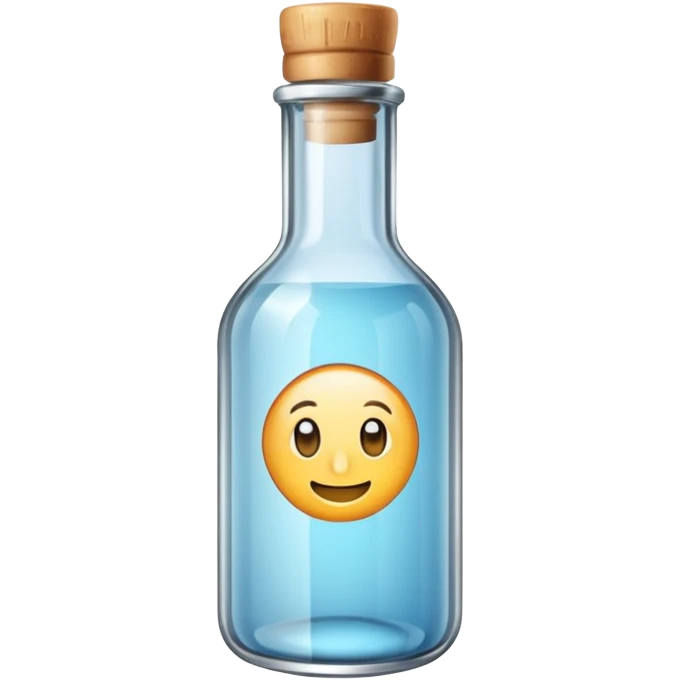 An empty bottle labeled 0 ml. emoji