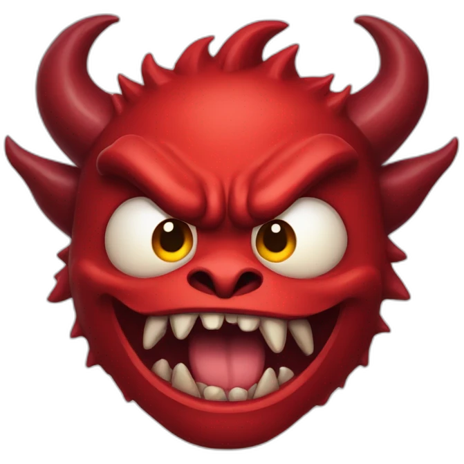 diable rouge monster emoji