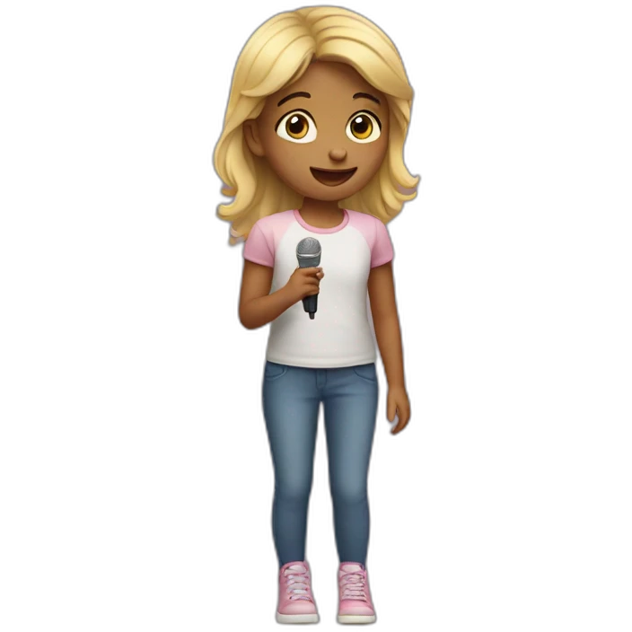 Little girl who sings emoji