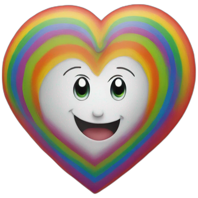 heart with pride rainbow emoji