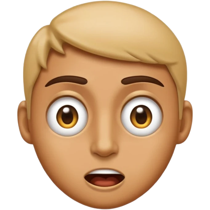 “A high-quality emoji-style face expressing an intense ‘WOW’ reaction, with wide, squinted eyes and an amazed, mind-blown expression. The face should look extremely impressed and shocked in a cool, epic way. Eyes looking to the right. Bright, glossy, modern emoji design.” emoji