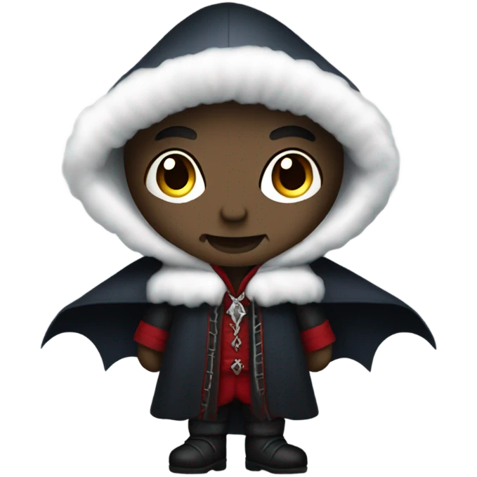 Vampire wearing Eskimo boots emoji