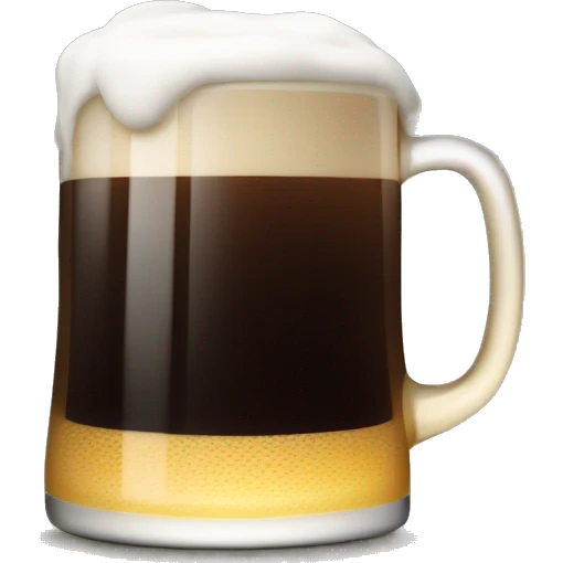 Split the G of a guiness drink, the beer/foam line should line up with the horizontal line in the G emoji