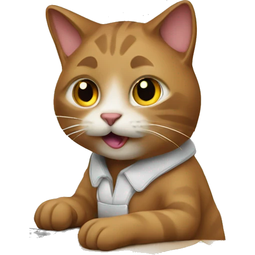 cat leaher working emoji