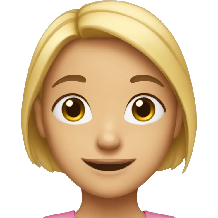 The girl is smiling emoji