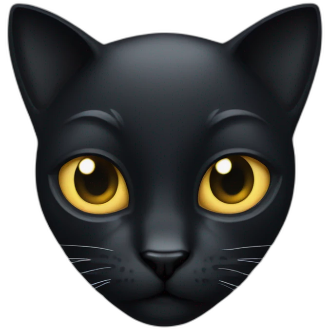 cyber black cat emoji