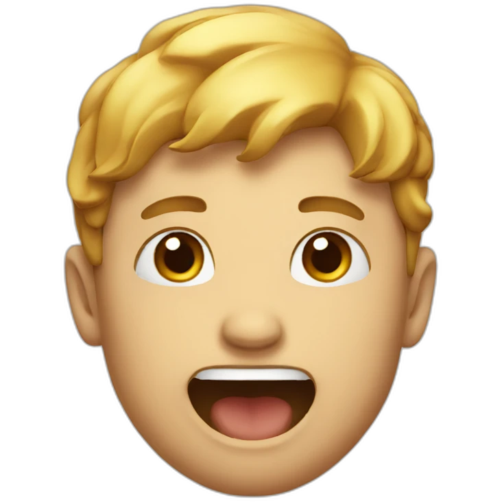 Person mewing emoji