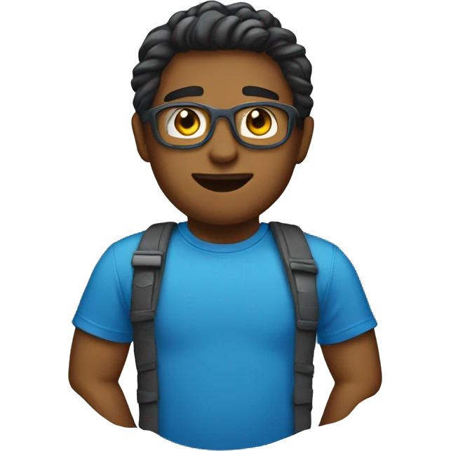 Create a blue T-shirt emoji