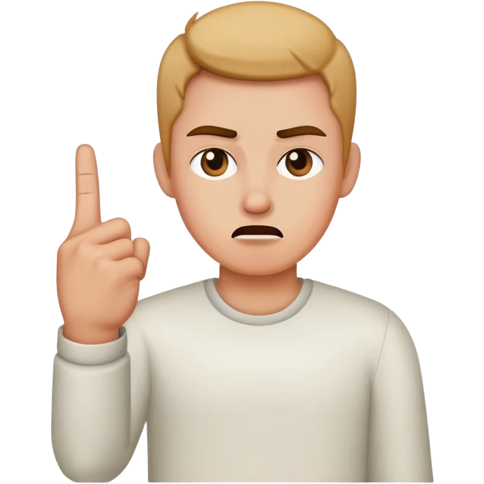 Doigt d’honneur arabe emoji
