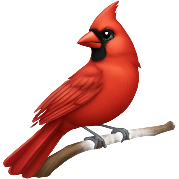 Red cardinal bird emoji
