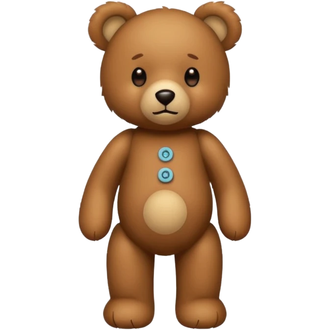 standing teddy bear emoji