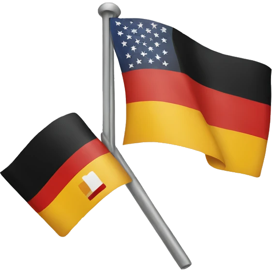 american and german flag emoji