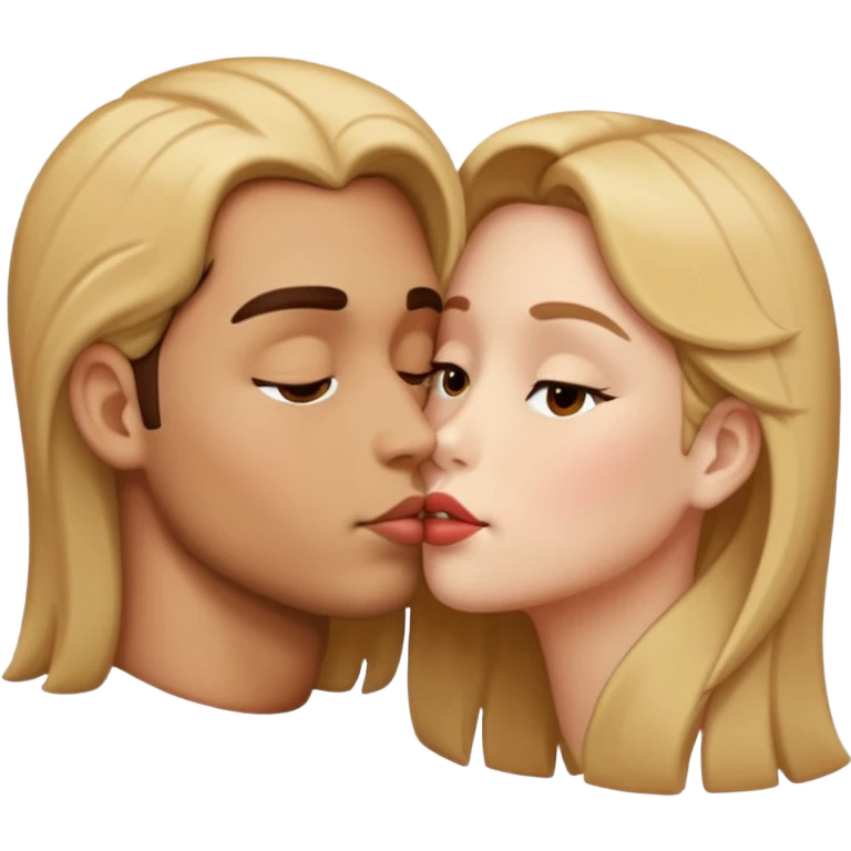 Kiss face facing left  emoji