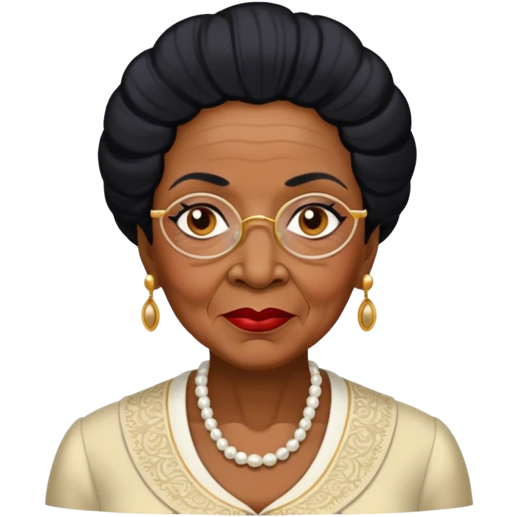 lady agatha danbury black and old and black haired emoji