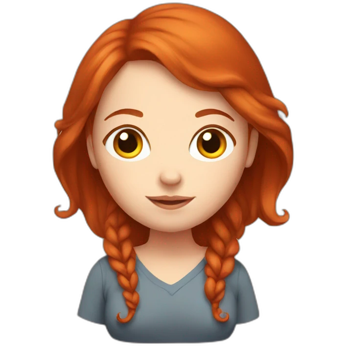 redhead pregnant girl emoji