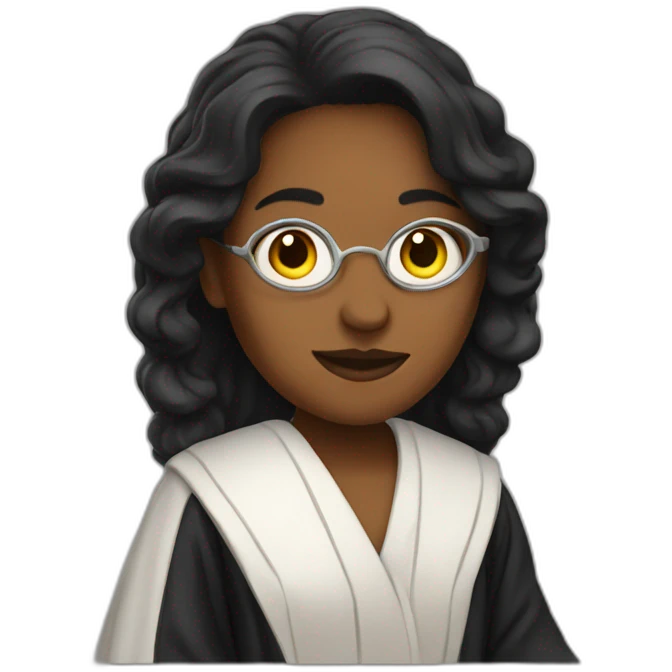 lawyer women Wearing a robe emoji