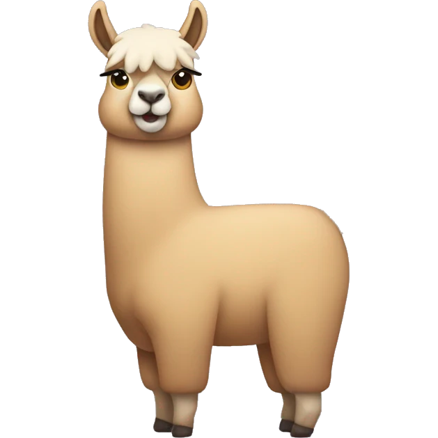 llama bodybuilder emoji