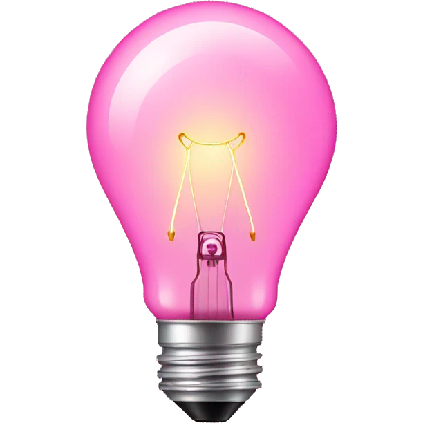 pink lightbulb emoji