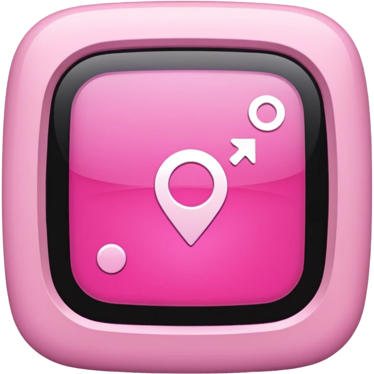 pink gps emoji