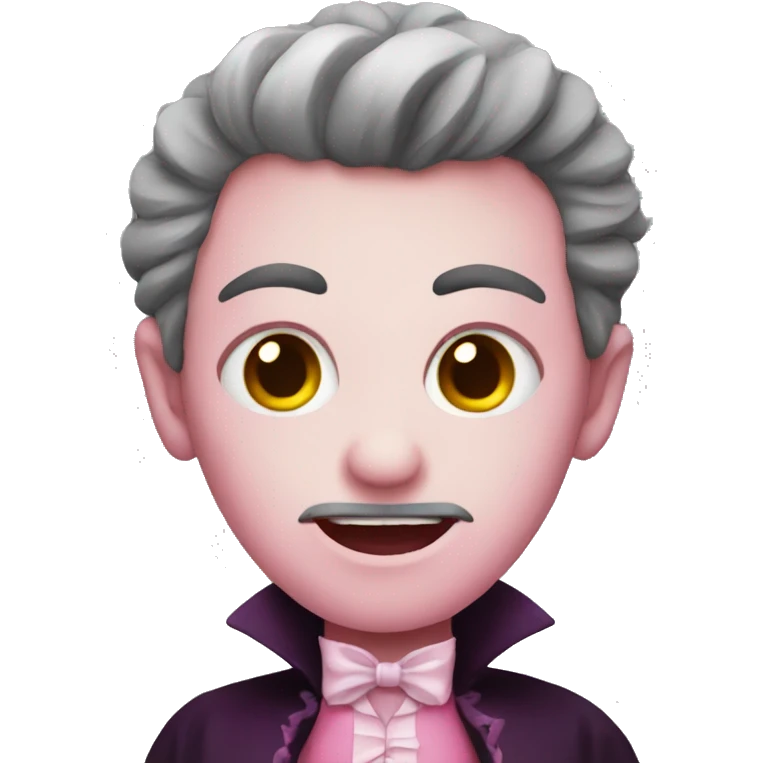Vampire in pink emoji