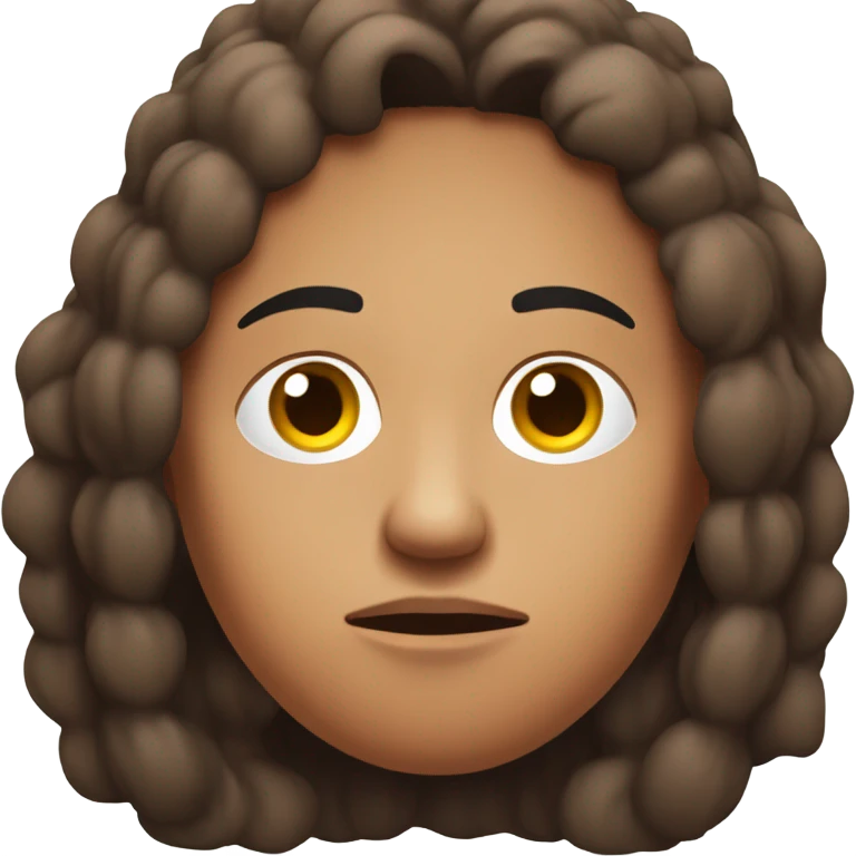 Red skinned Indian thinking hard about something  emoji