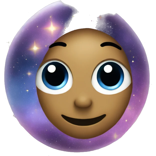 Galaxy with stars emoji