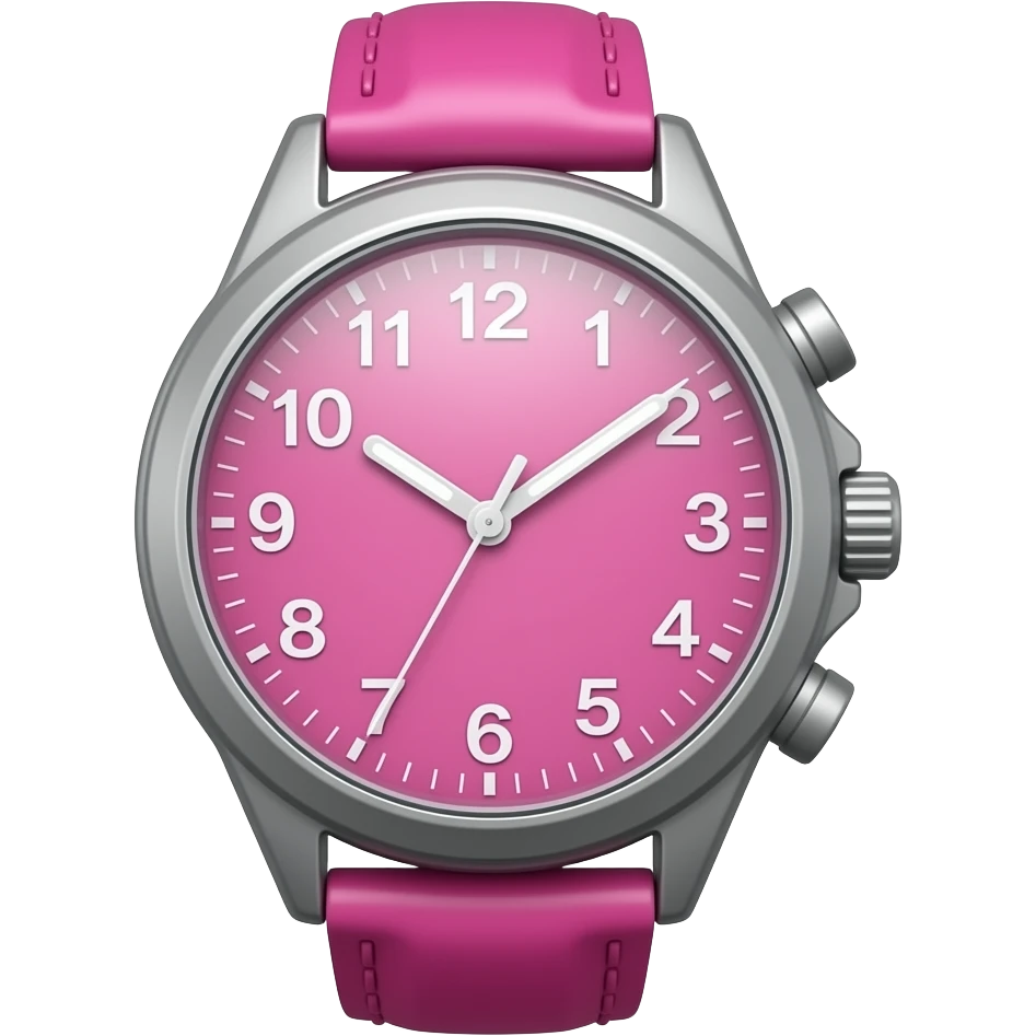 reloj fuscia emoji