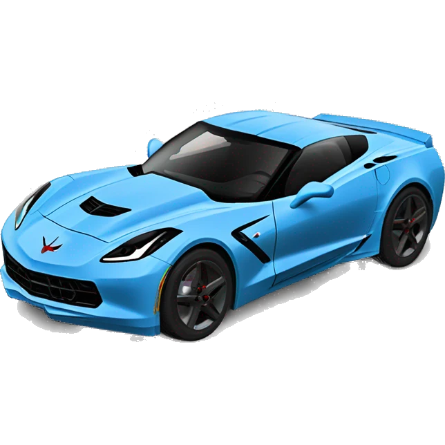 Bull terrier and blue C6 Corvette  emoji