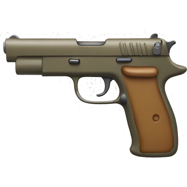 Khaki gun emoji