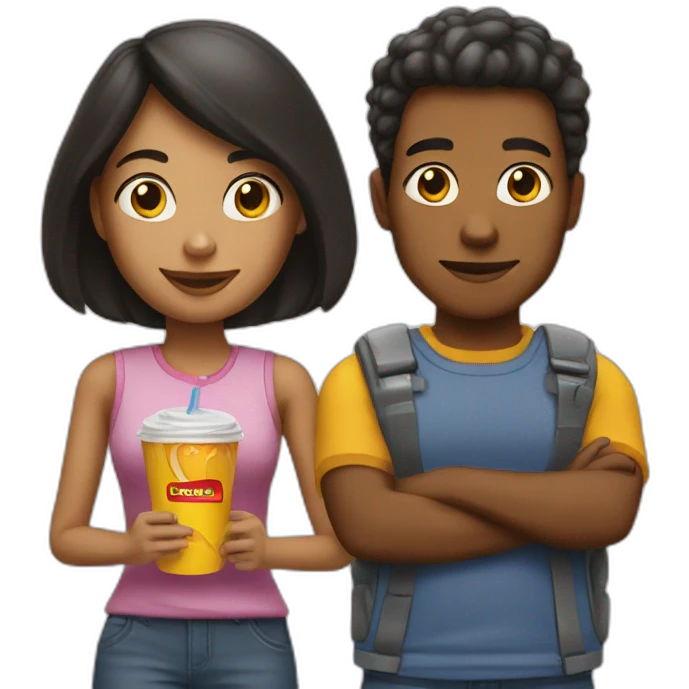 i am girl and i waiting for McDonald's emoji