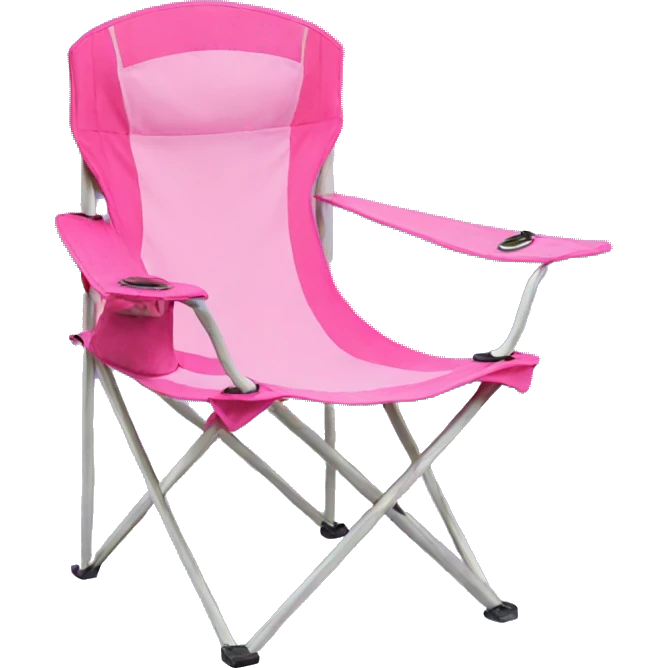 Pink camping chair emoji