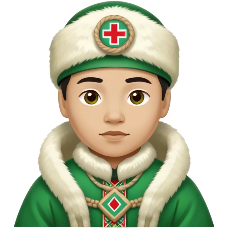 greenland citizen traditional outfit standing full scale emoji
