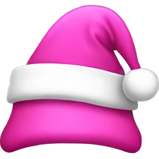 pink christmas hat  emoji