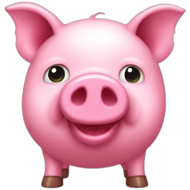 Pink pig cash emoji