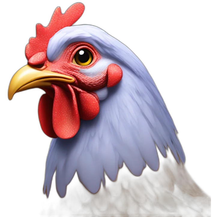 poulet avec des étoiles emoji